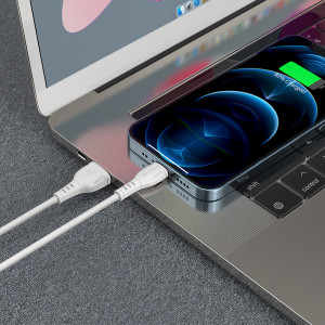 Cablu Borofone BX51 Triumph - USB to Lightning - 2,4A 1 metre white - Img 2