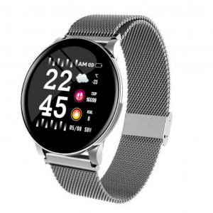 Ceas Smartwatch Fitness Tracker, argintiu, SM-W8-V2
