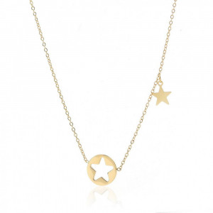 Colier steluta, placat cu aur 14K, PMNST11793