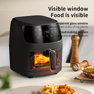 Friteuza cu aer cald de capacitate mare, cu ecran tactil colorat, 6 L, 1400 W, PMGQ10168 - Img 8