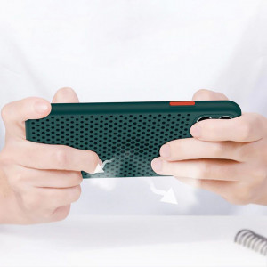 Husa Breath din silicon pentru Iphone 12/ 12 Pro, verde, POK034632 - Img 5