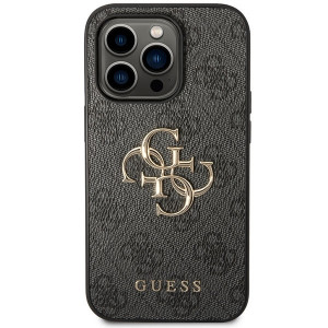 Husa Originala GUESS 4G Big Metal Logo GUHCP15L4GMGGR pentru Iphone 15 Pro grey - Img 2
