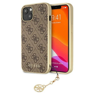 Husa pentru IPHONE 13, GUESS 4G CHARMS, maro, IP13GUESS-MARO