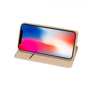Husa Telone Smart Book cu magnet pentru Motorola Edge 20 Pro 5G, auriu, POK044576 - Img 4