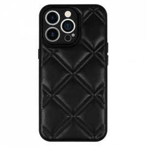 Leather 3D Carcasa pentru Iphone 11 Pro design 3 Negru