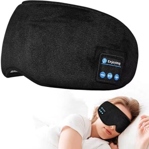 Masca de dormit Smartix cu Casti Wireless Stereo, Bluetooth 5.0, Negru, AD2026 - Img 5