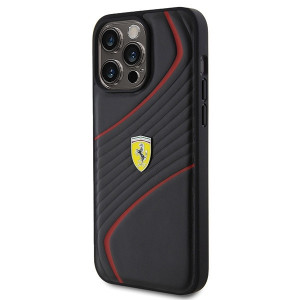 Original FERRARI hardcase Twist Metal Logo FEHCP15XPTWK do Iphone 15 Pro Max Black