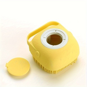 Perie din silicon, cu dozator de sampon, pentru animalele de companie, PMHM98692 - Img 2