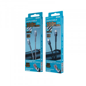 REMAX Cablu Jany RC-172 - Tip C to Tip C - PD 100W 1 metre Negru - Img 2