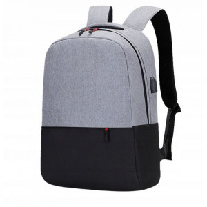 Rucsac sport cu port USB, negru/ gri, PMPL150WZ13