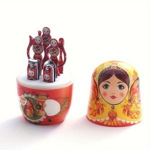 Set cadou de ingrijire a unghiilor cu papusa ruseasca Matryoshka, PMXU142448 - Img 6