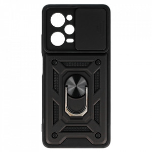 Slide Camera Armor Husa pentru Xiaomi Redmi Note 12 Pro 5G/Poco X5 Pro Black