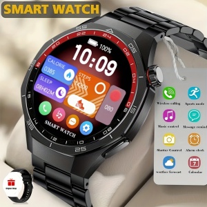 Smartwatch Sport cu ecran tactil, bratara metalica + silicon, TMRU7157377 - Img 2