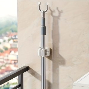 Suport pentru depozitare mop sau matura, fara gaurire, PMLM27862 - Img 2