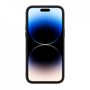 Tel Protect Magnetic Carbon Carcasa pentru Iphone 13 Pro Max Negru-green - Img 2