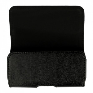 WONDER Belt Holster (SIZE 14) pentru Iphone 11/XR/Huawei P40/P30 Lite/Samsung A41/S20/S21 Negru, leather - Img 2