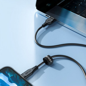 Acefast Cablu C3-02 MFI - USB to Lightning - 2,4A 1,2 metri Negru - Img 2