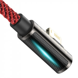 Baseus Cablu Legend - USB to Lightning - angled 2,4A 1 metre (CACS000009) red - Img 2