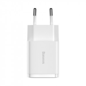 Baseus Compact Incarcator Priza - 2xUSB - 10,5W (CCXJ010202) white - Img 8