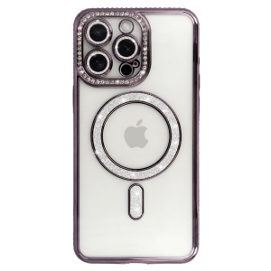 Bling Magsafe Case for Iphone 15 purple - Img 2