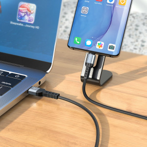 Borofone Cablu BX64 Special Silicone - USB to Tip C - 3A 1 metre Negru - Img 2
