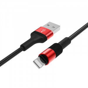 Cablu Borofone BX21 Outstanding - USB to Lightning - 2,4A 1 metru rosu