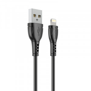 Cablu Borofone BX51 Triumph - USB to Lightning - 2,4A 1 metre Negru - Img 3