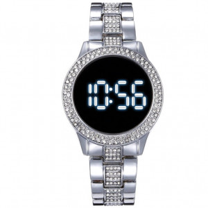 Ceas Dama Fashion Touch Screen Digital, Argintiu, LD092-V1 - Img 7