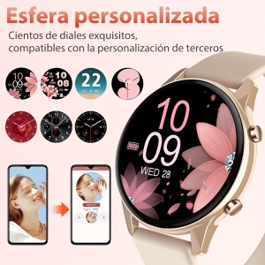 Ceas Smartwatch Elegant cu Ecran 3.81 cm – Design Unisex, Funcții Avansate pentru Sănătate și Fitness, PMQP192259 - Img 2
