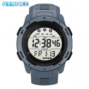 Ceas Synoke LED pentru barbati, sport , analog digital, gri, SYN1013-V1