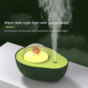Difuzor Smartix Avocado mini 210ML, Purificator, Aromaterapie, Umidificator Reincarcabil cu atmosfera Luminoasa, Pentru Cadou, Verde, AD210 - Img 5