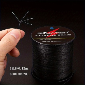 Fir textil rezistent pentru pescuit, impletit din PE cu 4 fire, TMMD24212 - Img 8