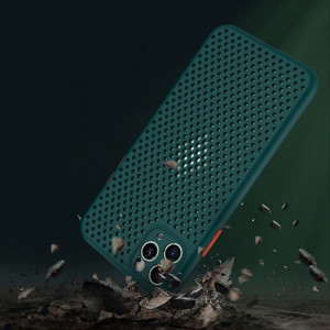 Husa Breath din silicon pentru Iphone 12/ 12 Pro, verde, POK034632 - Img 6
