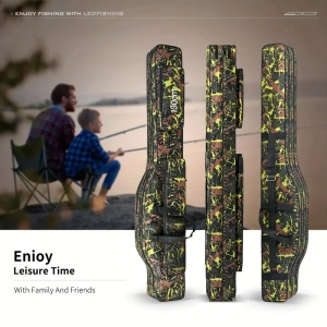 Husa de pescuit pentru lansete camuflaj, 2 compartimente, diferite dimensiuni, PMTY47542 - Img 4