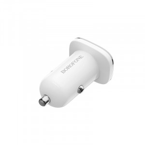 Incarcator auto Borofone BZ12 Lasting Power - 2XUSB - 2.4A, Alb, ŁAD001439 - Img 4