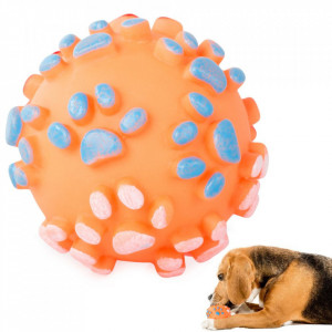 Jucărie pentru catei, minge care scârțâie, PM190403