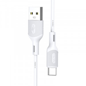 KAKU Cablu KSC-535 Kelang - USB to Tip C - 2,4A 1 metre alb