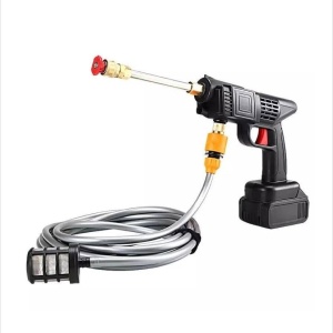 KIT Aparat de spalat cu presiune Pexor, 2 x Acumulatori 48V, 8L/min, 3 moduri de jet, Rezervor pentru detergent, Geanta de transport , Negru, AD4883 - Img 5
