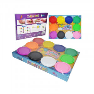 Plastilina modelaj, 10 culori, 60 g - NEBO