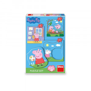 Puzzle 3 in 1, Peppa Pig - DINO TOYS - Img 2