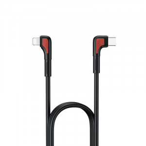REMAX Cablu Zenax RC-181i - Tip C to Lightning - angled PD 20W 1 metru Negru - Img 3