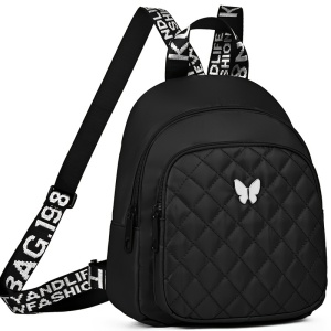 Rucsac Damă Aurora – Design Modern cu Model Matlasat și Bretele Inscripționate, TMEM368061