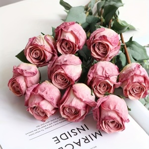 Set 10 fire de trandafiri artificiali – Decor romantic și rafinat pentru orice spațiu, TMVL398655