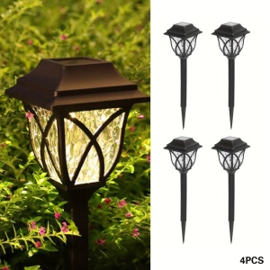 Set 4 lămpi solare LED pentru grădină – Design retro, iluminare decorativă, TMJG835436 - Img 6
