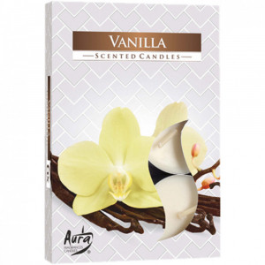 Set de 6 lumanari parfumate, Vanilie, PM646263