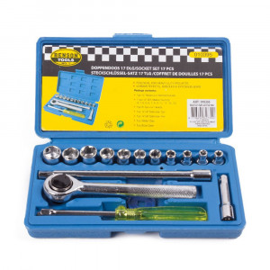 Set de chei tubulare cu surubelnita, 17 piese, PM0103953
