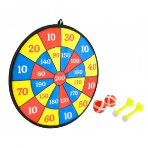 Set joc Darts pentru copii, tinta Velcro cu 2 sageti si 2 mingi, PM000070553
