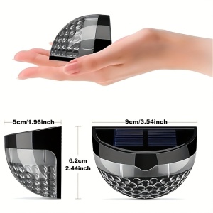 Set lămpi solare LED tip far – Negru, iluminat ambiental pentru exterior, TMYA48214N - Img 8