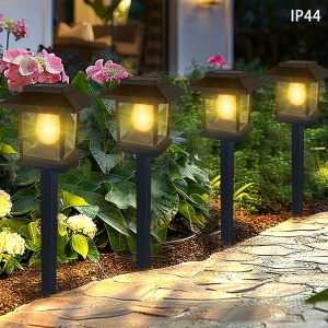 Set lămpi solare LED tip felinar pentru grădină – Iluminat clasic și ambiental pentru alei, TMYB302022 - Img 7