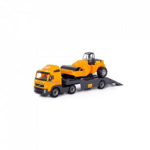 Trailer+cilindru asfalt - Volvo PowerTruck, 89x19x25 cm, Wader